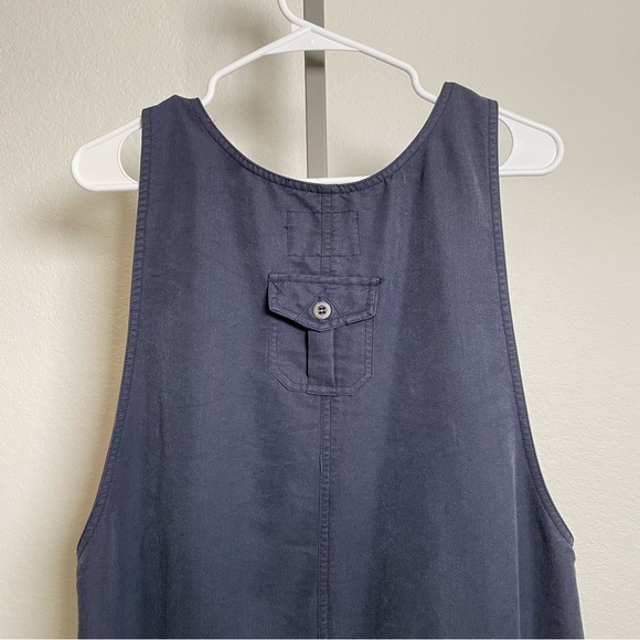 Authentic & Original Directives Overall Sleeveless Dress Navy Lyocell Y2K Medium - Picture 11 of 14